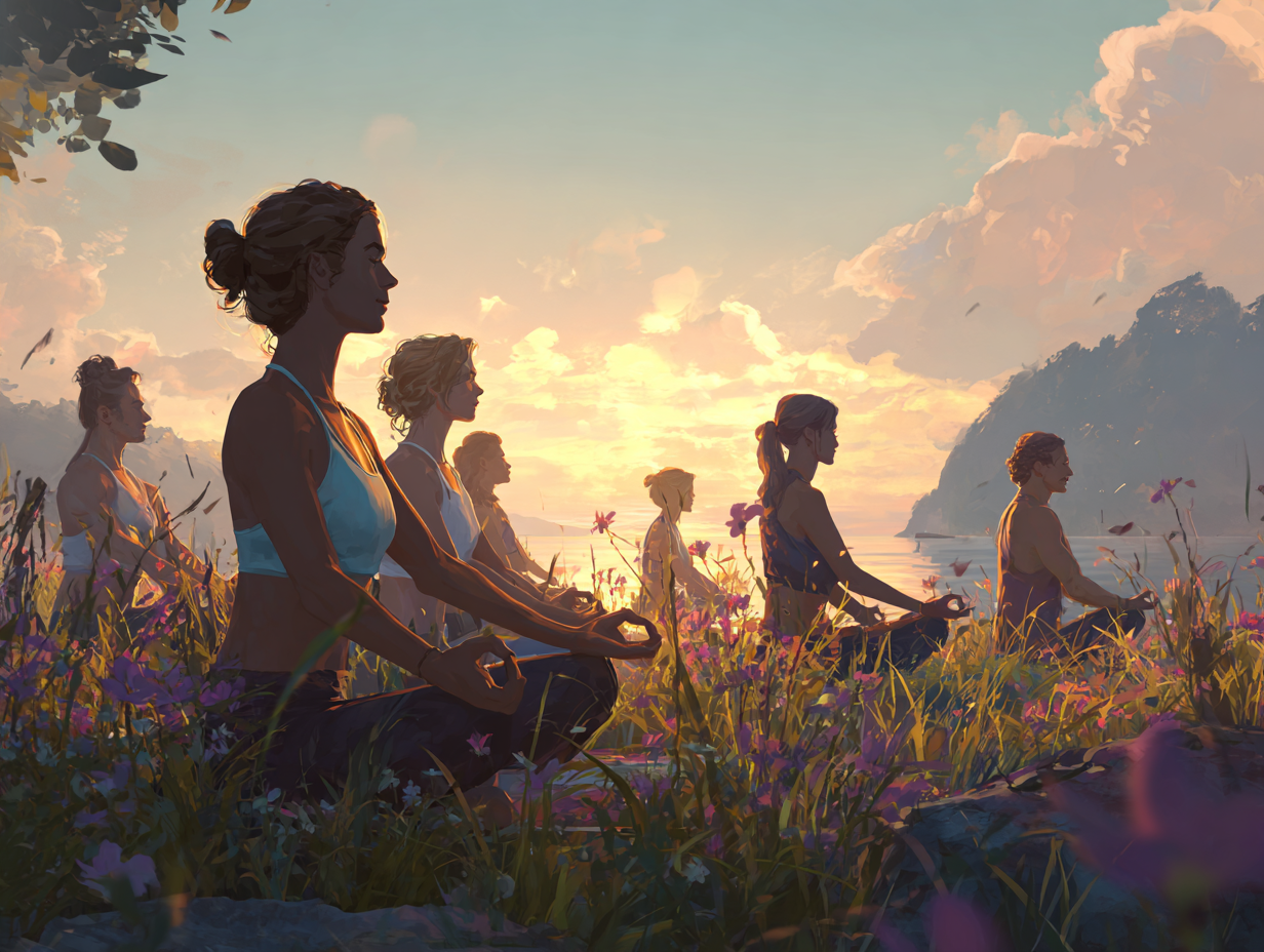 Йога практика на світанку